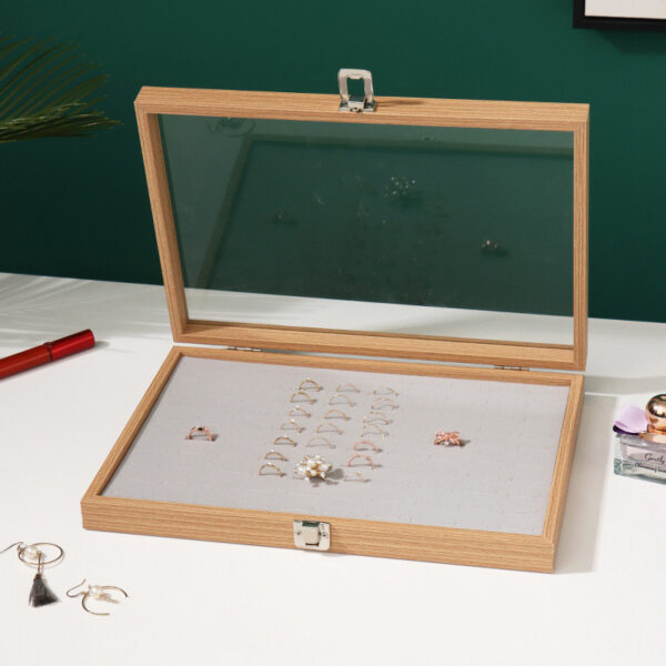 Rosewood Grain Jewelry Storage And Organization Box - Image 8
