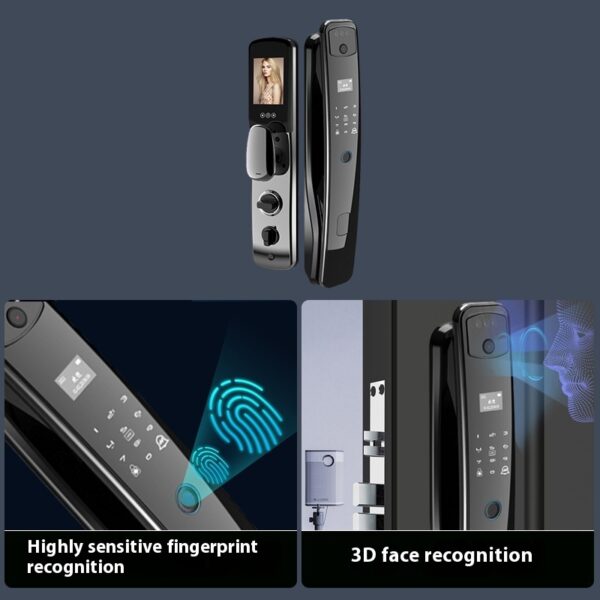 Home Fully Automatic Fingerprint 3D Facial Recognition Smart Lock - Image 5