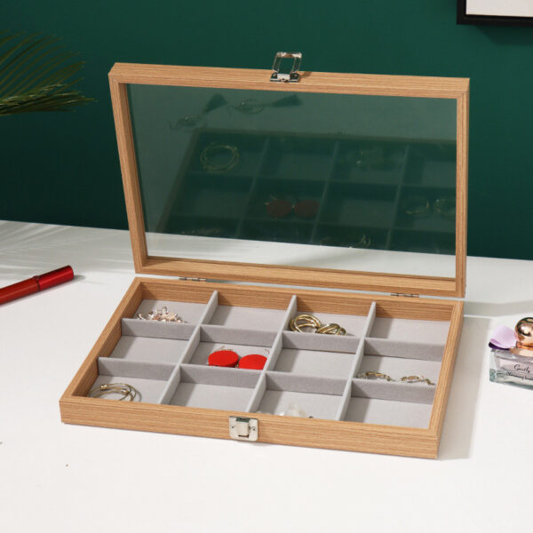 Rosewood Grain Jewelry Storage And Organization Box - Image 5