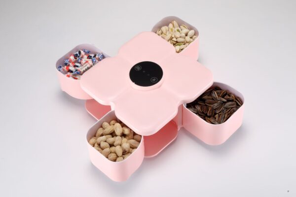 Exquisite Smart Candy Box White Dried Fruit Box Separated Smart Candy Box - Image 4