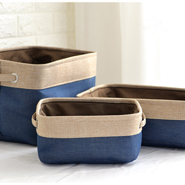 Nordic Fabric Storage Box Without Cover Imitation Cotton And Linen Folding Storage Box