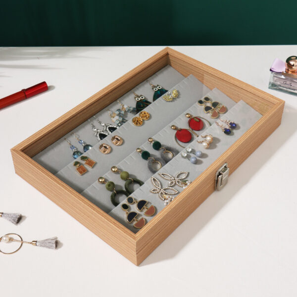 Rosewood Grain Jewelry Storage And Organization Box - Image 6