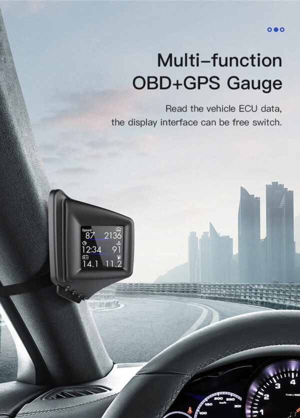 Car Display AP-1 Car HUD Head-up Display OBD GPS Driving Computer Code Table - Image 2