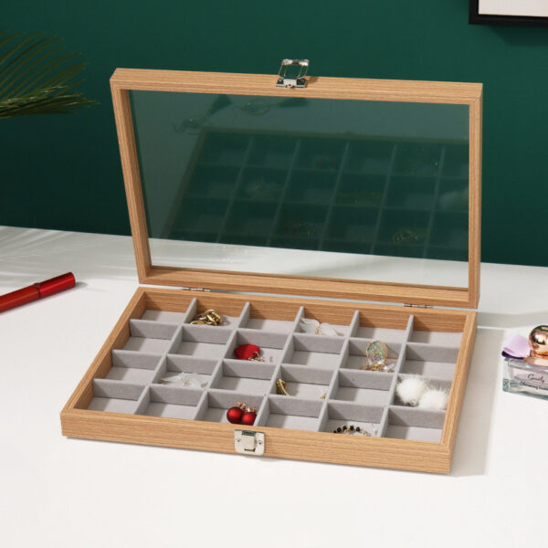 Rosewood Grain Jewelry Storage And Organization Box - Image 10
