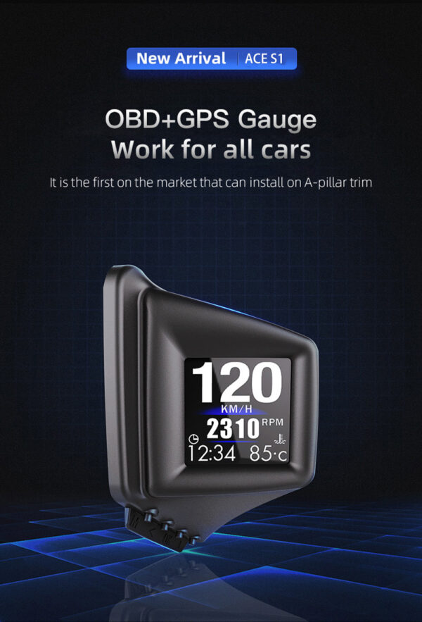 Car Display AP-1 Car HUD Head-up Display OBD GPS Driving Computer Code Table - Image 8