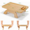 Bamboo Sofa Tray Home Decor Portable Folding - Image 4
