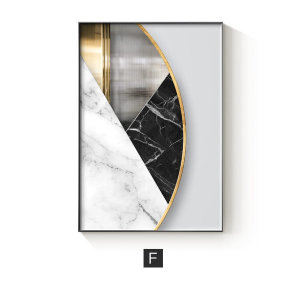 Abstract Geometric Canvas Painting Picture Home Decor Wall Poster - Image 3