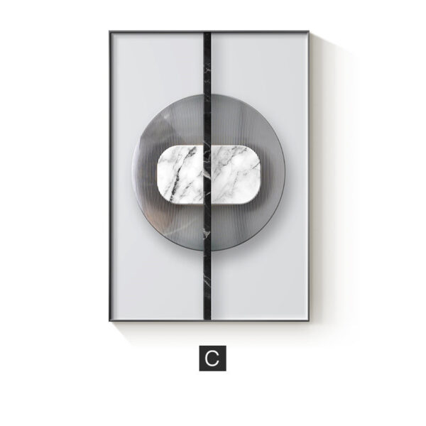 Abstract Geometric Canvas Painting Picture Home Decor Wall Poster - Image 4