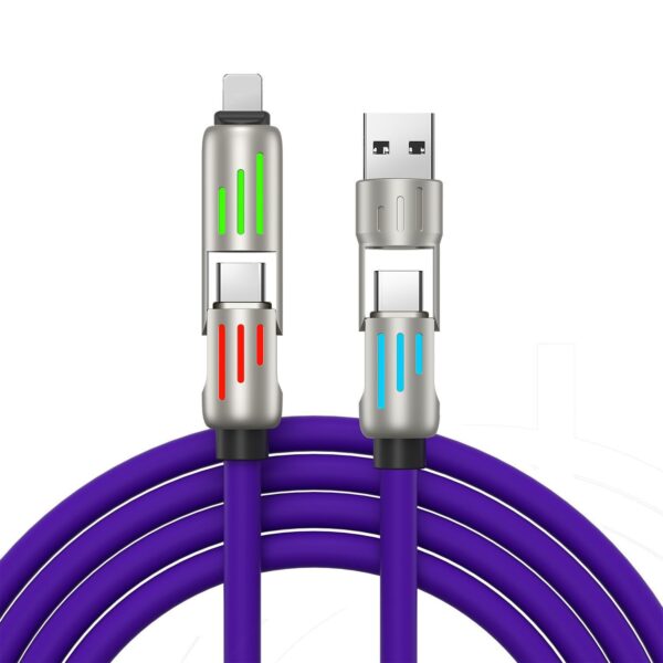 Car Multifunction 240W Four-in-one Data Cable - Image 4