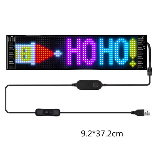 Programmable Car LED Sign LED Full-color Advertising Screen Ultra-thin Display Screen Custom Text Pattern Animation Display Car - Image 5