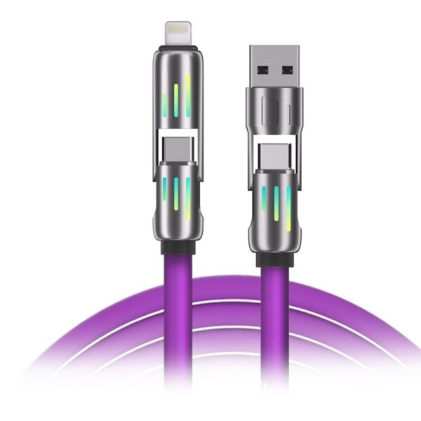 Car Multifunction 240W Four-in-one Data Cable - Image 3