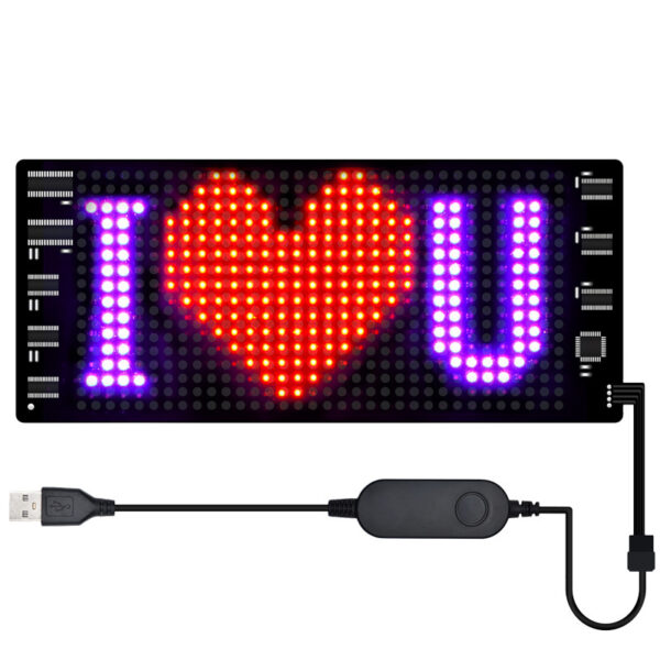 Programmable Car LED Sign LED Full-color Advertising Screen Ultra-thin Display Screen Custom Text Pattern Animation Display Car - Image 4