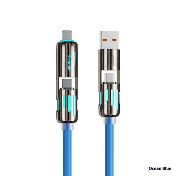 Car Multifunction 240W Four-in-one Data Cable - Image 6