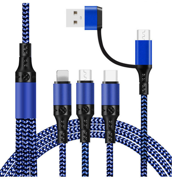 Fast Charging Five-in-one Data Cable, One For Three Charging Cables - Image 4
